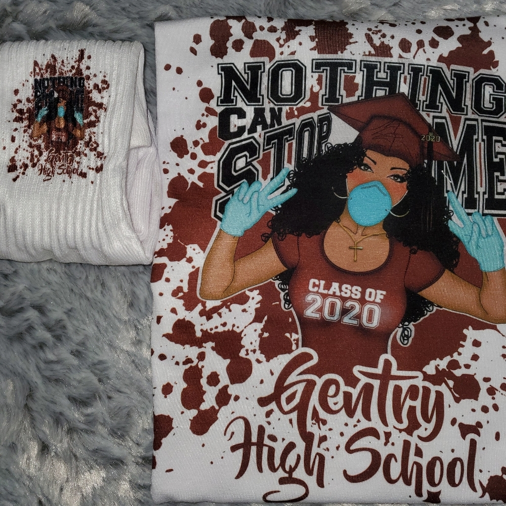 Class of 2020 Custom Tshirt with Free socks